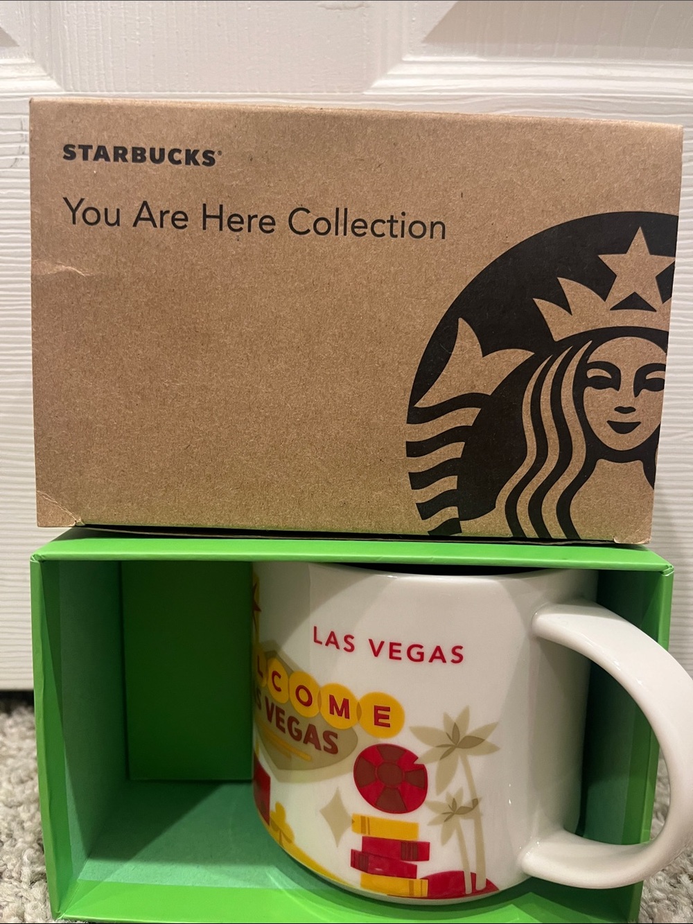 Starbucks Las Vegas White and Red You Are Here Mug